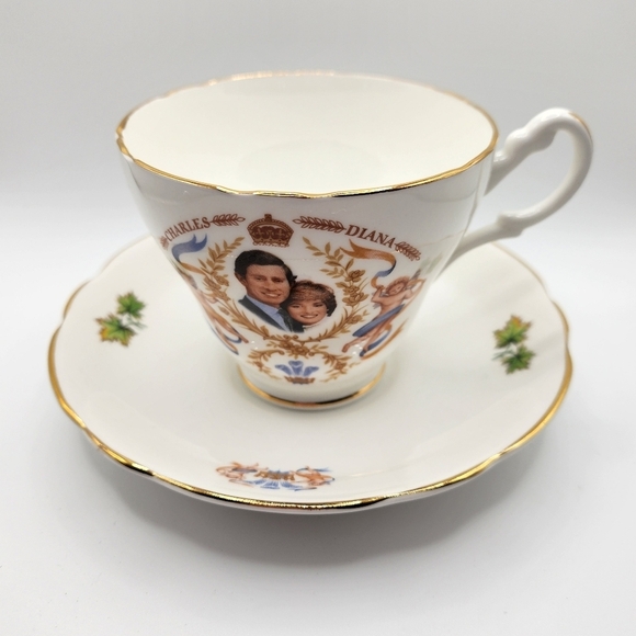 Regency Other - Prince Charles Lady Diana Bone China Teacup & Saucer 1983 Universary Games